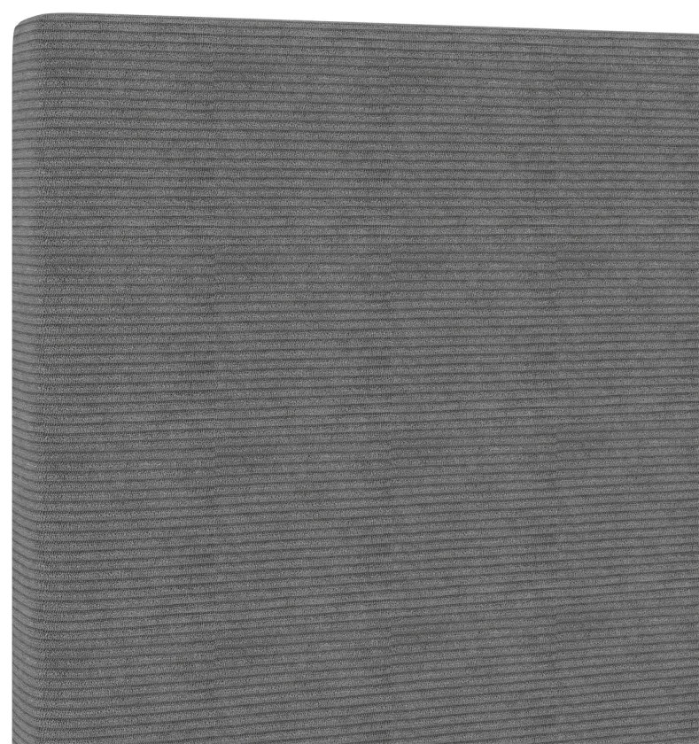 LED Főnöki Deszkás Fejtámla Egyszerű Dizájn Világosszürke 100 cm Corduroy Szövet