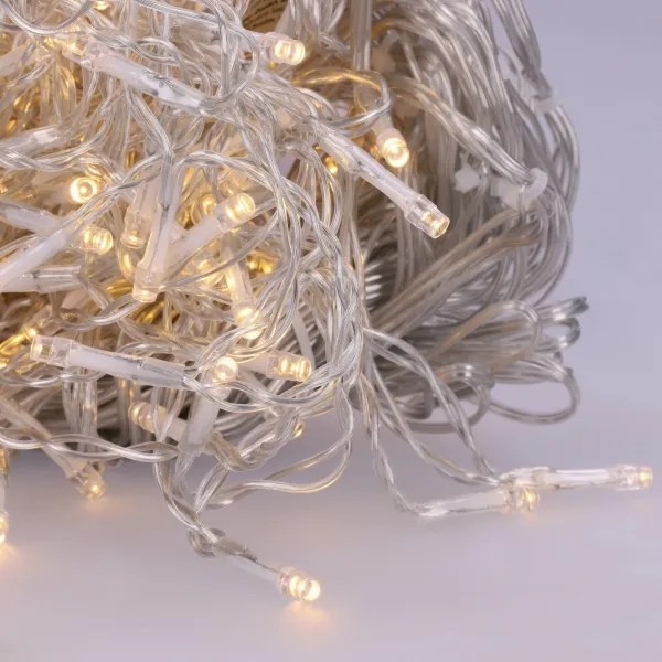Brilagi - LED kültéri karácsonyi fényfüzér 200xLED/8 funkció 13m IP44 meleg fehér