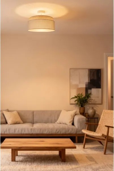 Brilagi - PADOVA felületre szerelhető csillár 1xE27/60W/230V, Ø 40 cm, bézs