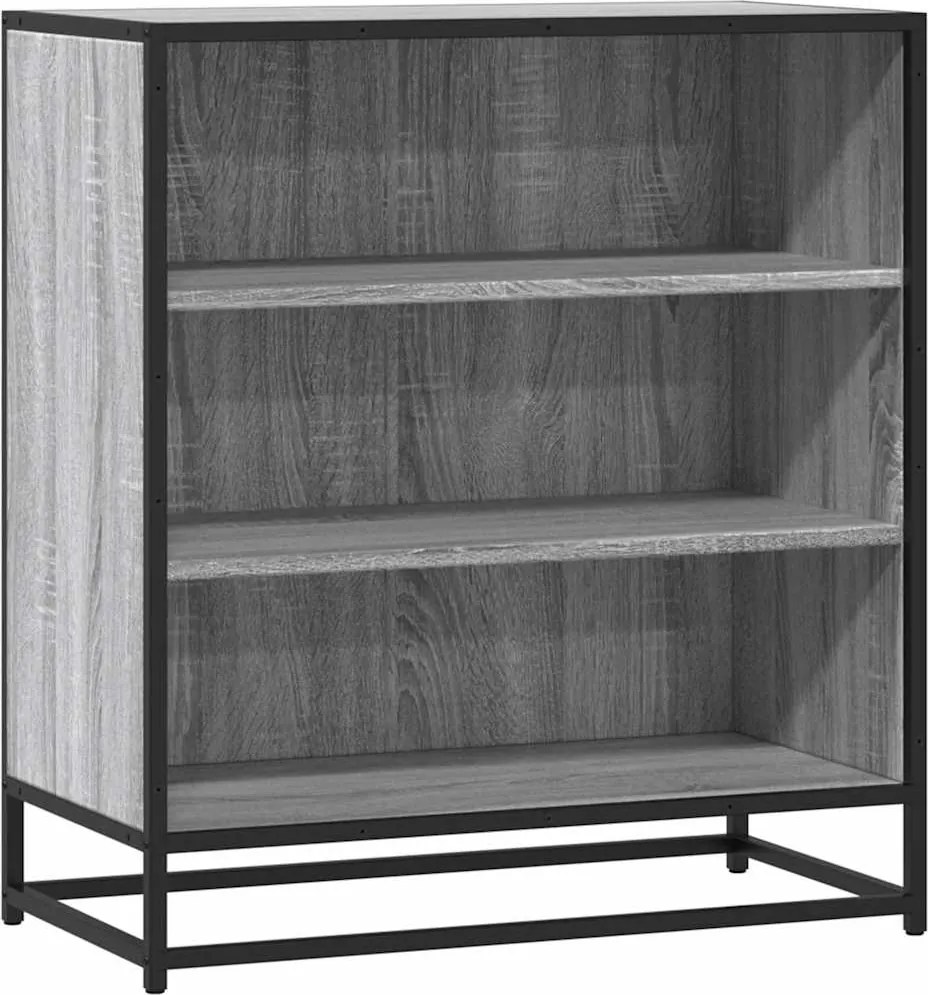 vidaXL szürke sonoma színű szerelt fa tálalószekrény 68 x 35 x 76 cm