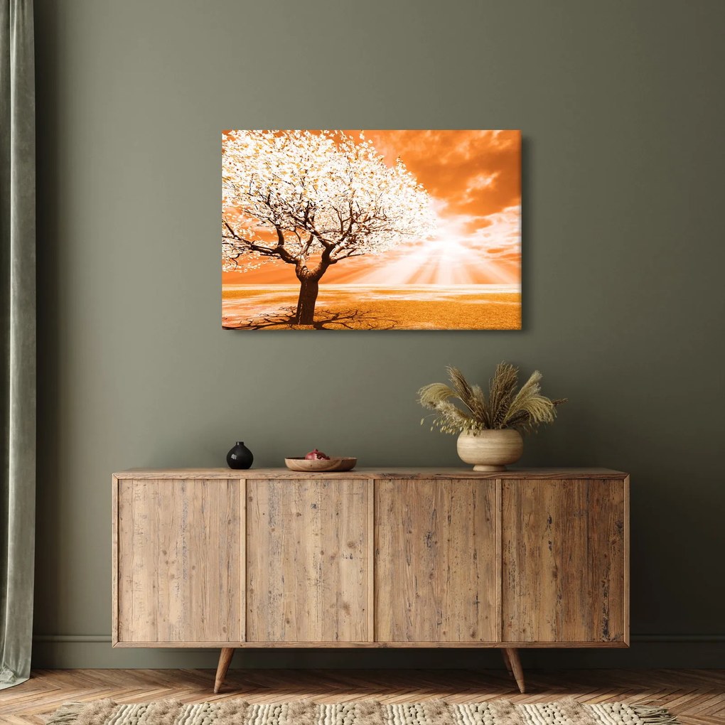 Narancssárga fa képe (90x60 cm)