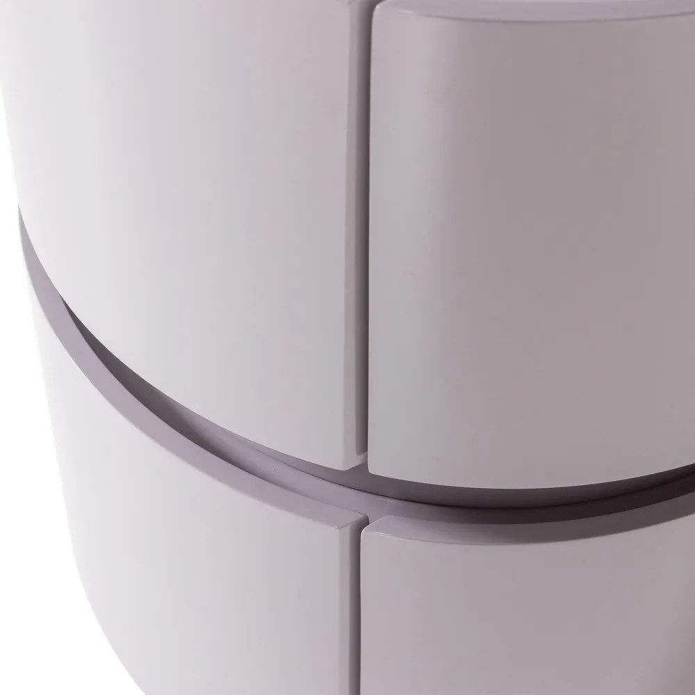 Világosszürke fényes éjjeliszekrény Lunex – WOOOD