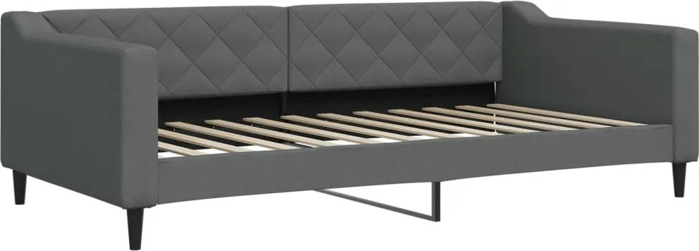 vidaXL sötétszürke szövet kanapéágy 100 x 200 cm