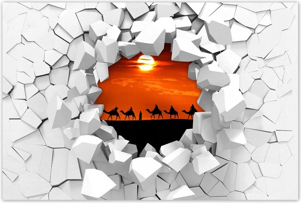 Poszterek 60x40 Karaván naplemente