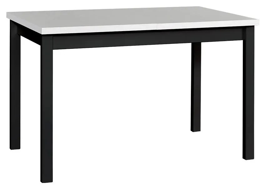 Széthúzható asztal Luca 80 x 120+150 I (fehér L) (fekete). 1059201