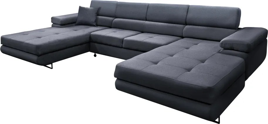 Univerzális ülőgarnitúra, szürke, AMARETA U