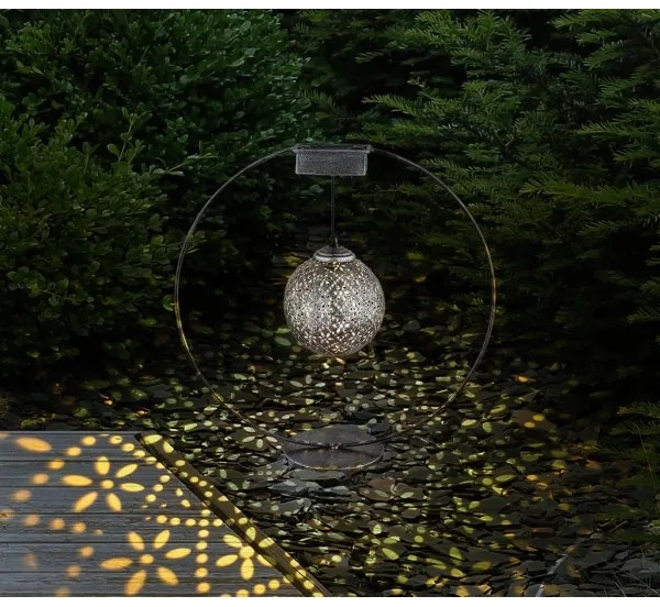 Globo 36618 - Napelemes lámpa LED/0,06W/1,2V ezüst IP44