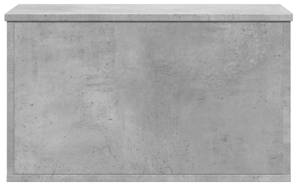 betonszürke szerelt fa tárolóláda 60 x 35 x 35 cm