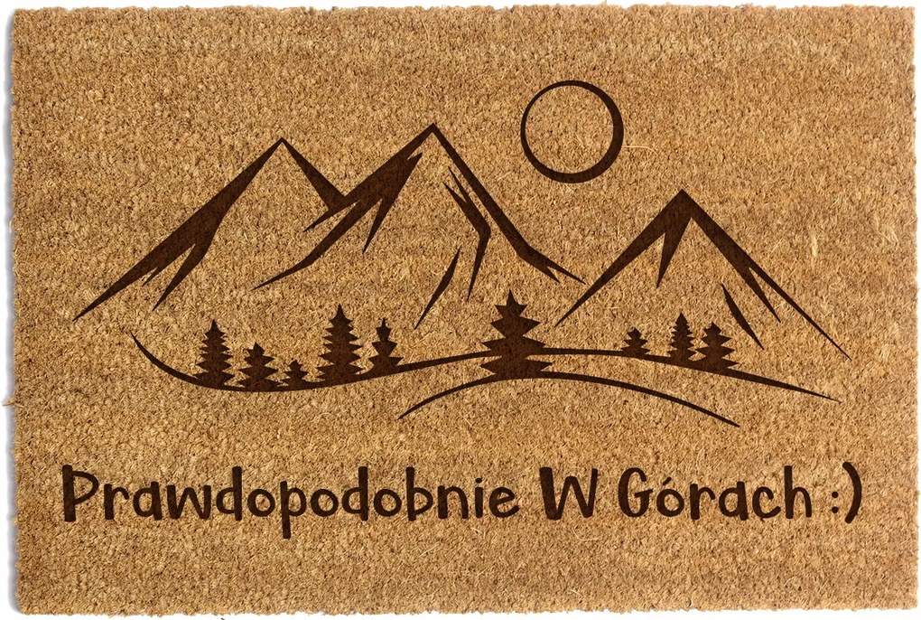 Lábtörlő Ajtó Alá 40 x 60cm Valószínűleg a Kókusz-hegységben