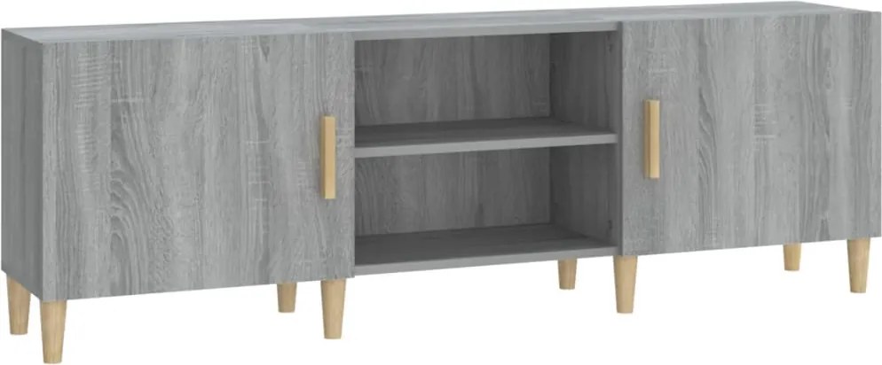vidaXL szürke sonoma színű szerelt fa TV-szekrény 150x30x50 cm