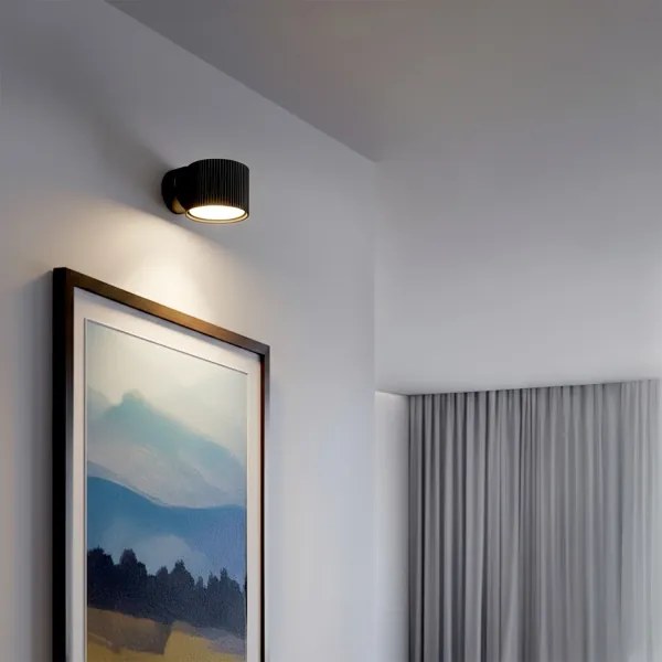 Brilagi - LED RGB dimmelhető fali spotlámpa STRIPY 1xGX53/14W/230V Wi-Fi Tuya fekete
