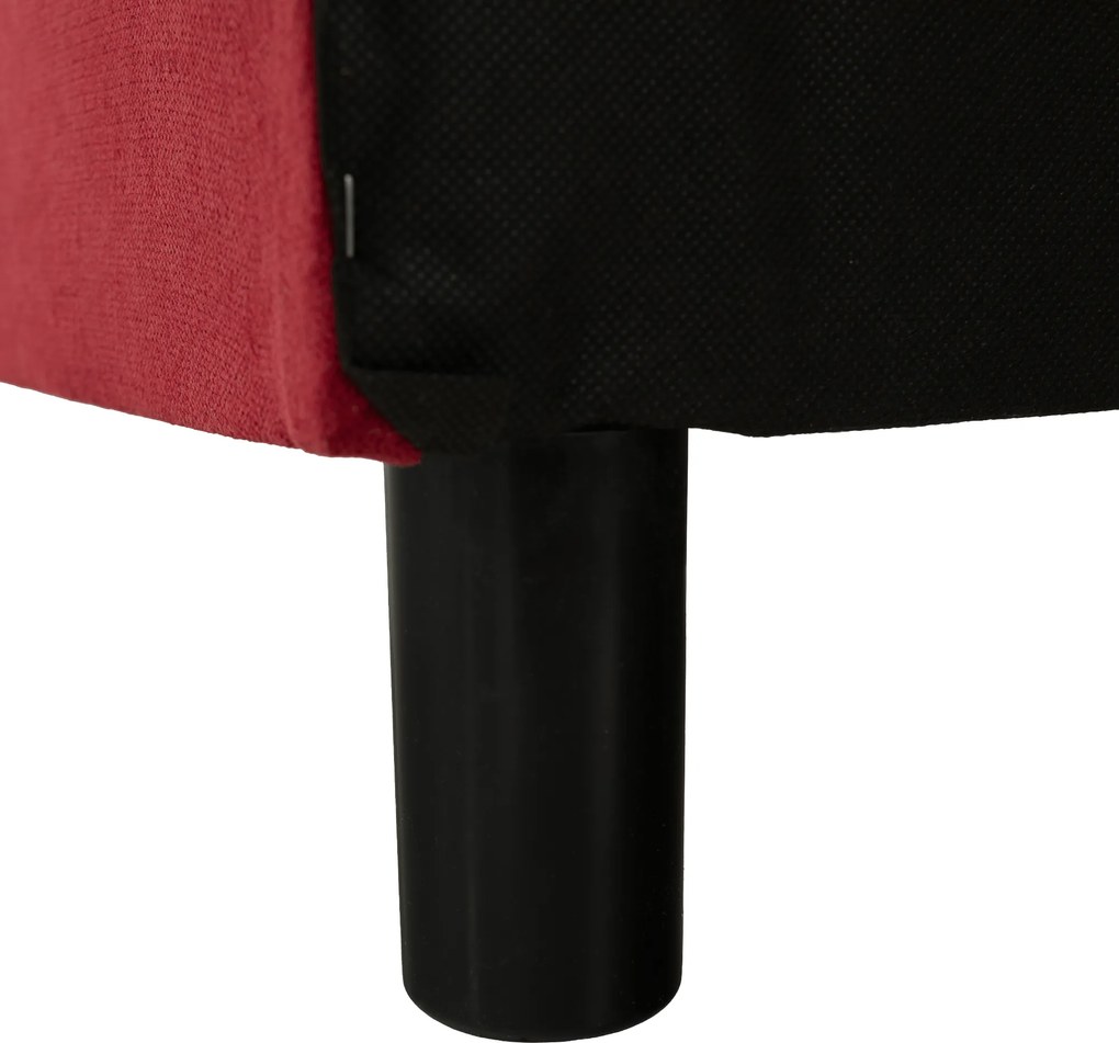 Kihúzható kanapé, piros, ALADA