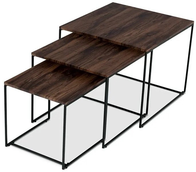 Dohányzóasztal 60 × 60 × 51 cm, MDF, dió WAL