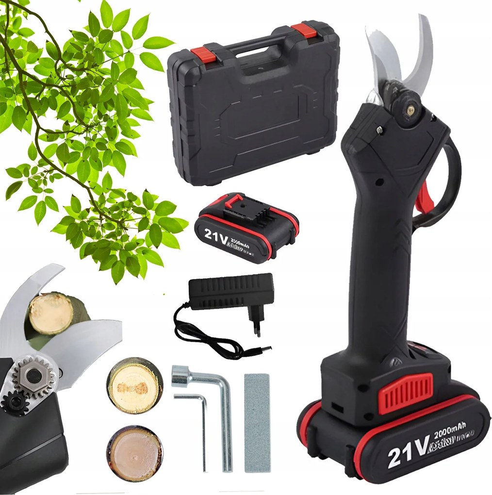 Metszőolló Akkumulátoros Elektromos Olló Metszőolló Kerti Aku Erős Imoum