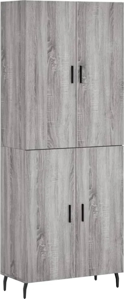 vidaXL szürke sonoma szerelt fa magasszekrény 69,5 x 34 x 180 cm