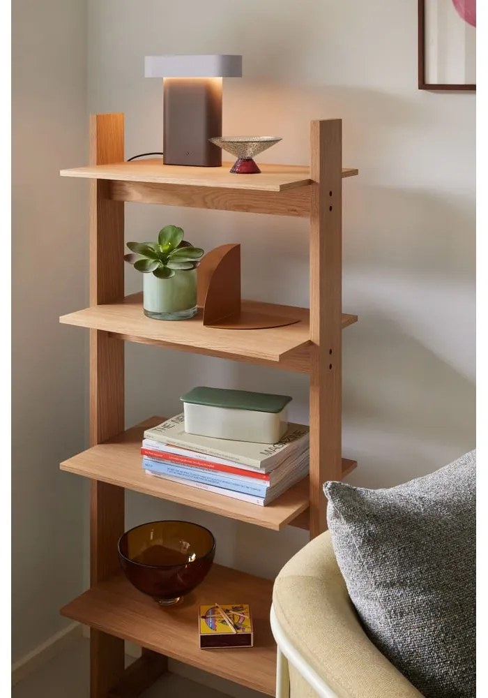 Natúr színű polcos állvány tölgyfa dekorral 59x142 cm Forma – Hübsch