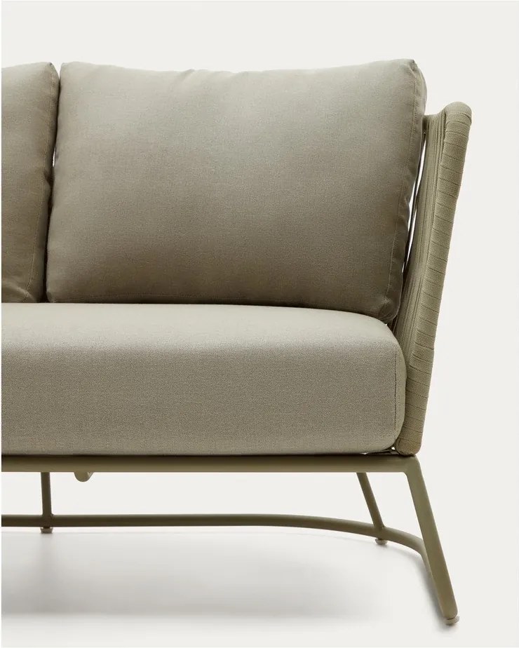 Khaki acél kerti kanapé Saconca – Kave Home