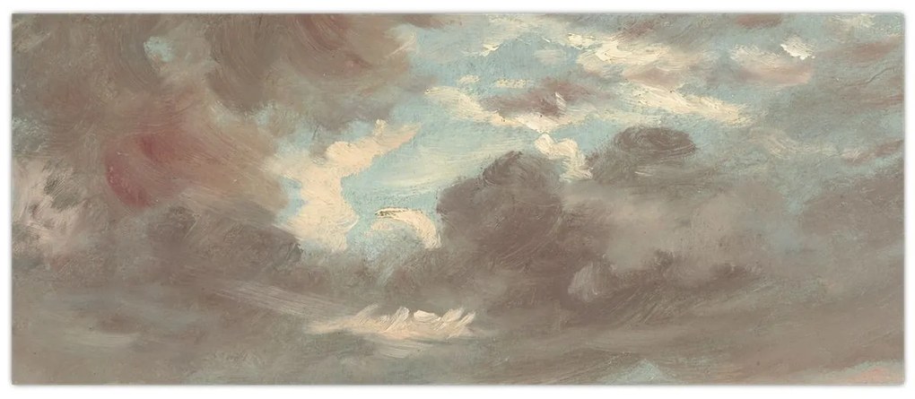 Kép - John Constable, Cloud Study Stormy Sunset, reprodukciók (120x50 cm)