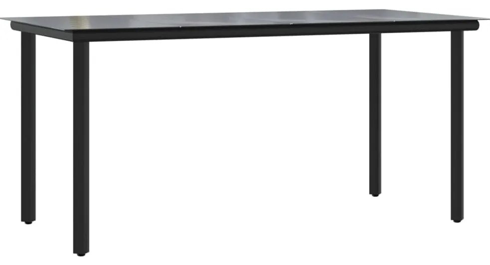 vidaXL 2 részes szürke polyrattan kerti étkezőgarnitúra párnákkal