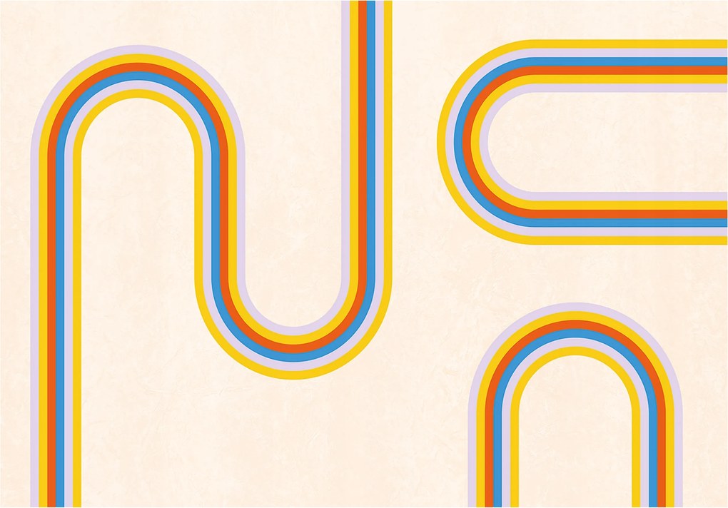 Fotótapéta Lányoknak Szivárvány Tapéta Gyerekszoba 254x184