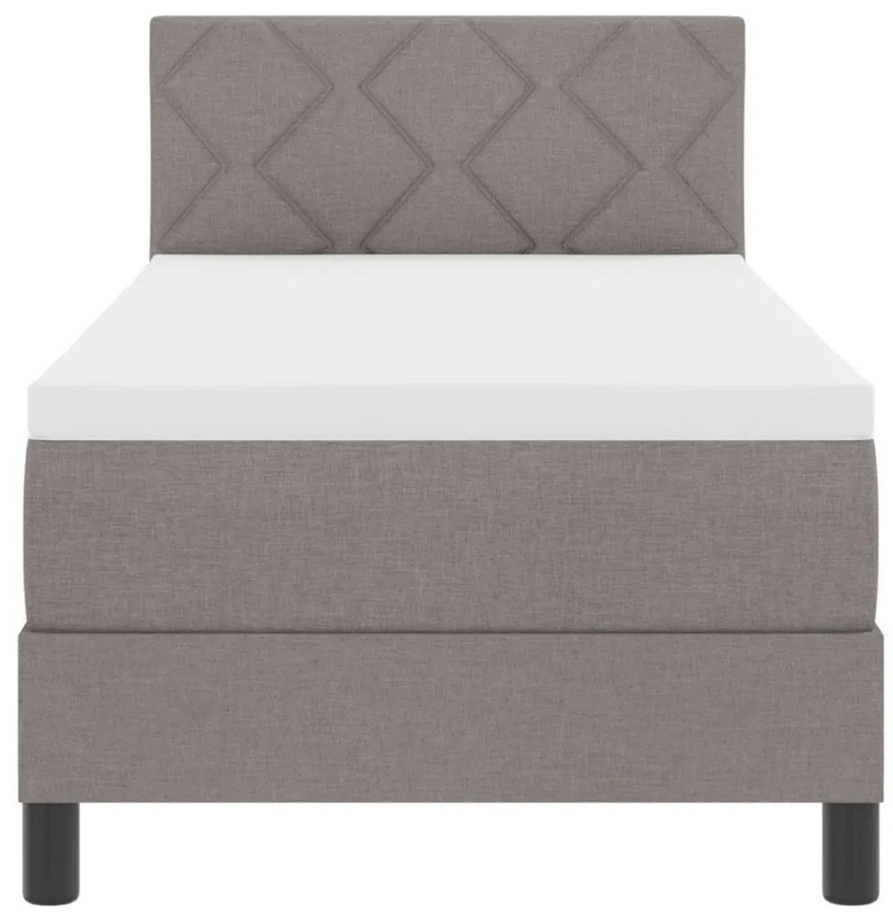 Box Spring ágy matraccal Taupe 80x200 cm Szövet