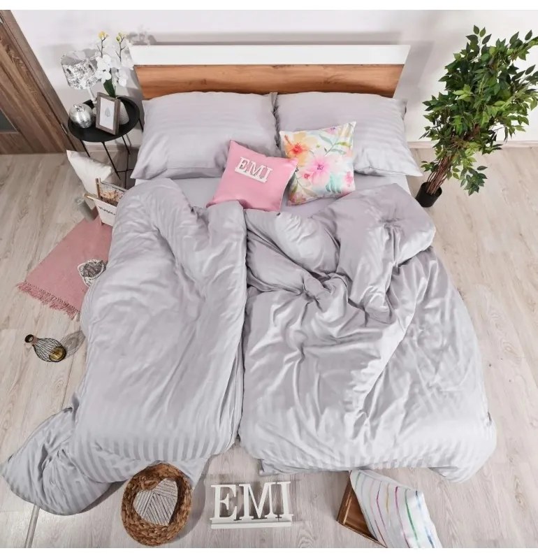 EMI szürke damaszt ágyneműhuzat, Párna 50x70