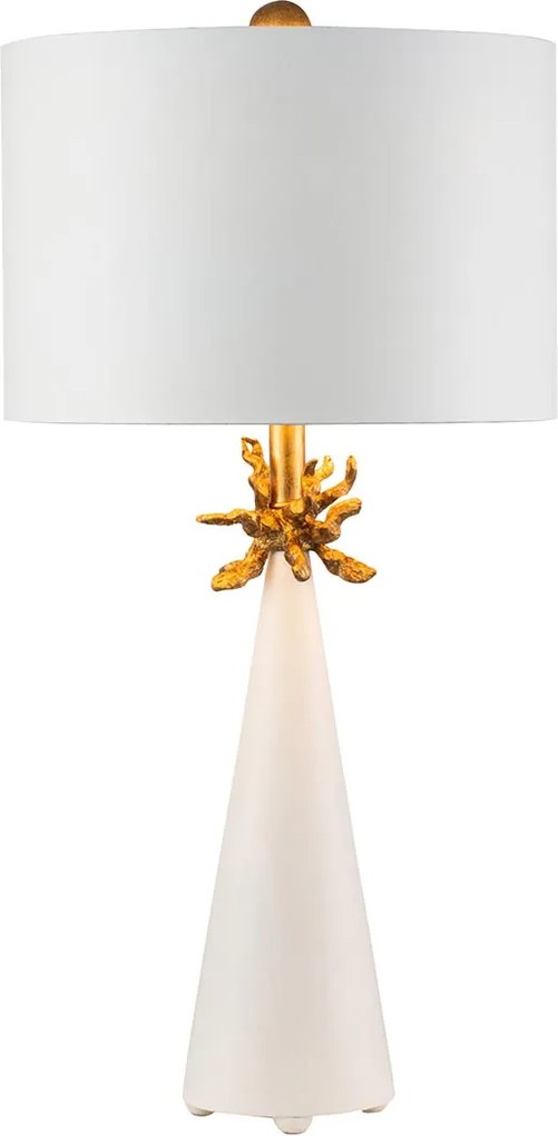 Flambeau klasszikus asztali lámpa neo white krém arany elsfb-neo-tl-fr-wht
