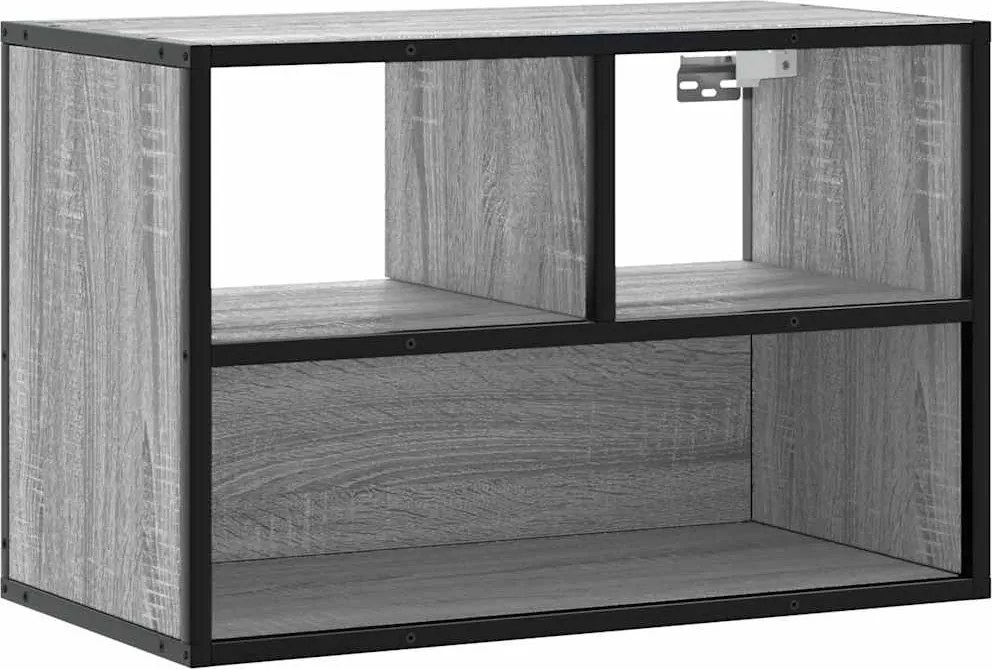 vidaXL szürke sonoma színű szerelt fa TV-szekrény 60 x 31 x 39,5 cm