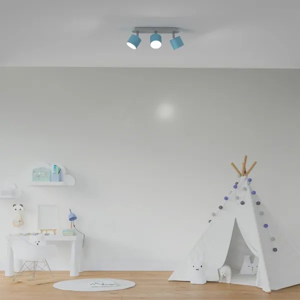 Spotlámpa DIXIE 3xGX53/11W/230V kék