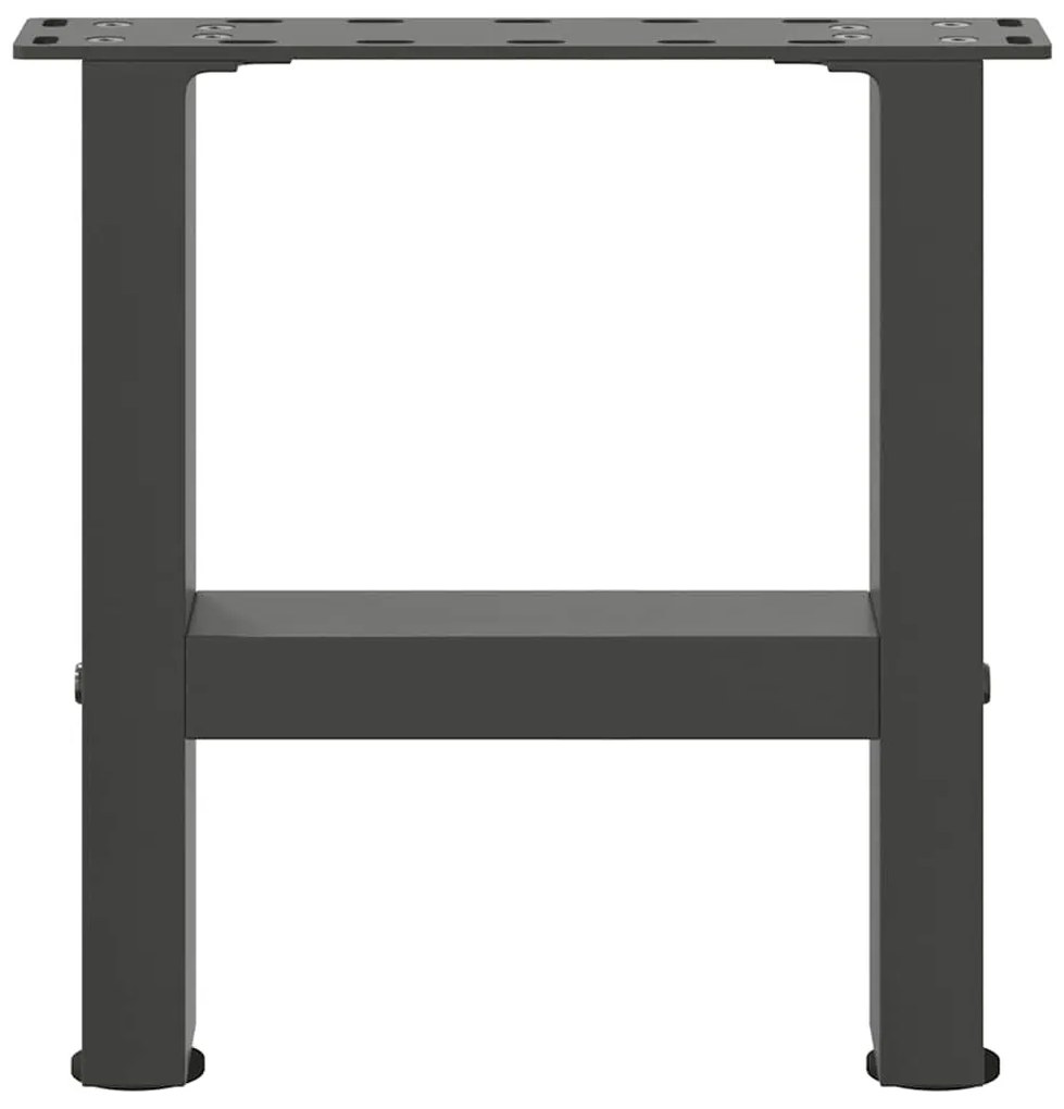 2 db antracitszürke acél dohányzóasztal láb 40x(30-31) cm