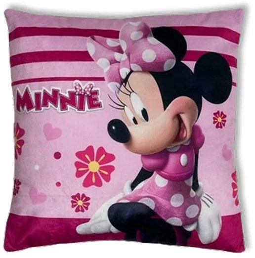 Disney Minnie Lovely párna, díszpárna 38x38 cm Velúr