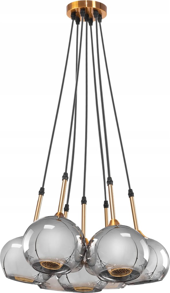 Mennyezeti Függőlámpa Üveg Gömbök 7 Lámpabúra