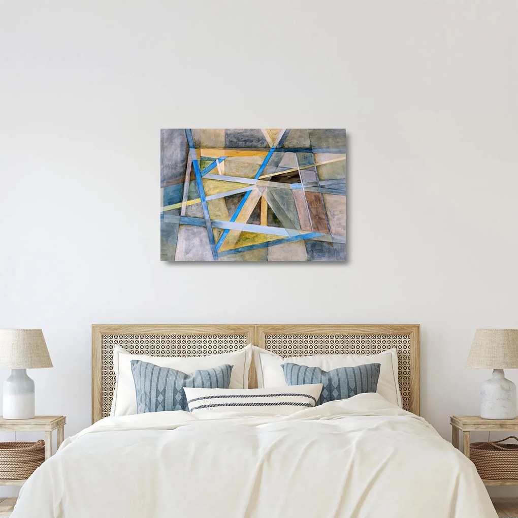 Kép - Absztrakció (üvegen) (70x50 cm)