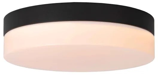 Lucide 79111/24/30 - LED Fürdőszobai lámpa BISKIT LED/12W/230V IP44 fekete