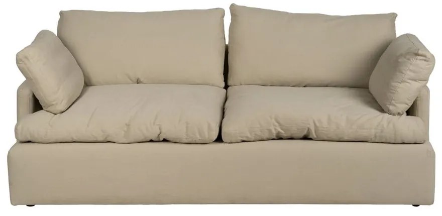 Bézs len kanapé 212 cm – Ixia