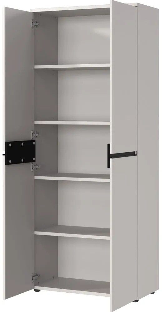 Krémszínű ruhásszekrény 81x197 cm Bedano – Germania