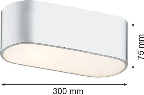 ARGON 907 TONI Modern Mennyezeti Lámpa Fehér, Króm E27 IP20