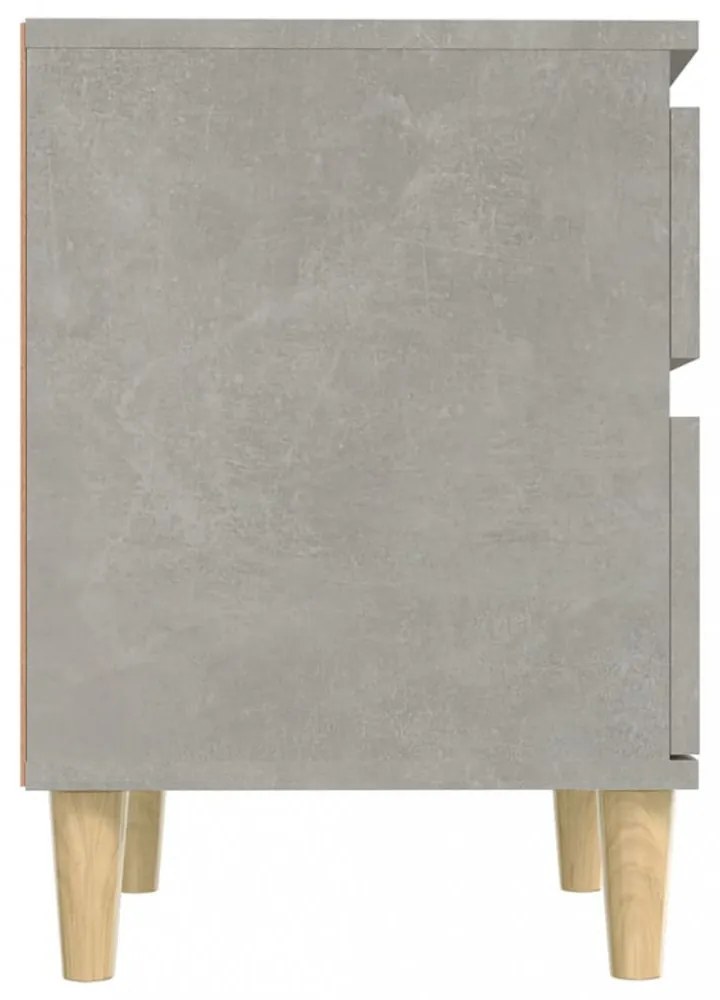 betonszürke éjjeliszekrény 40x35x50 cm