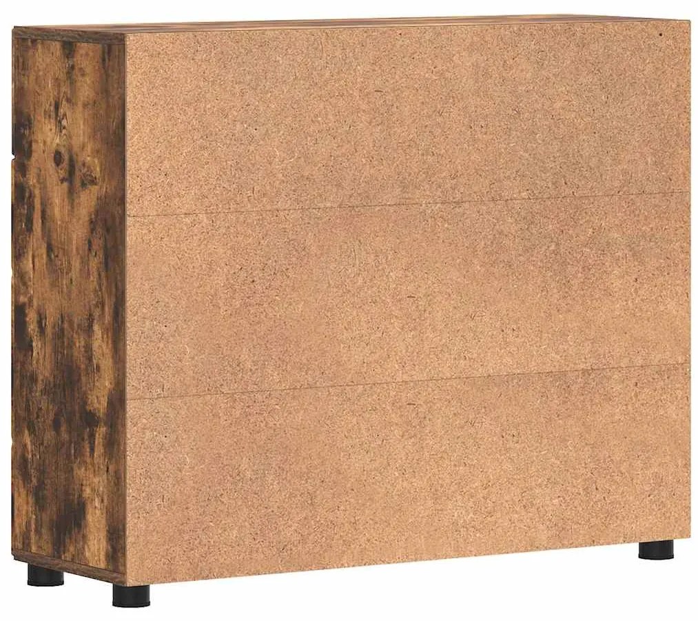 Széf fiókkal ajtóval Füstölt tölgy 88.5 x 30.5 x 73 cm Faanyag