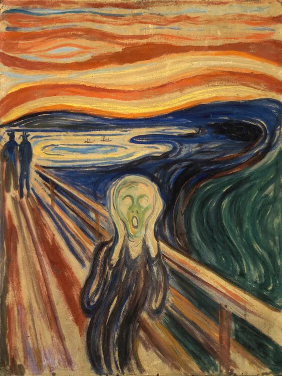 Reprodukció The Scream (1893), Edvard Munch