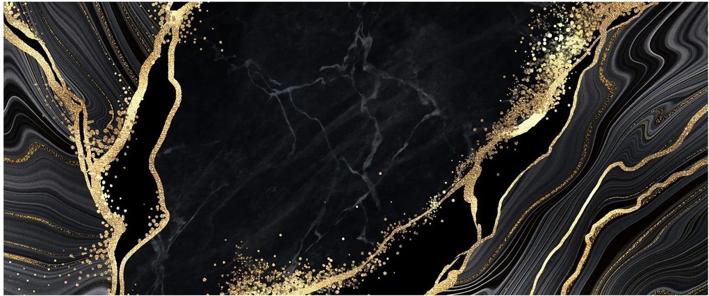 Az arany absztrakció képe (120x50 cm)
