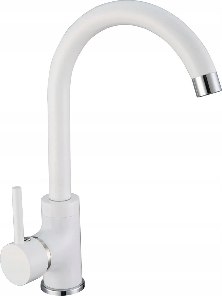 Konyhai Csaptelep fehér Álló csaptelep Moderno forgó mosogatóhoz