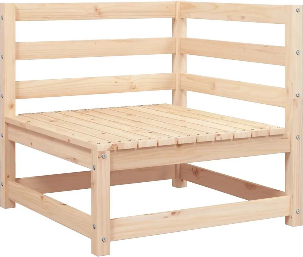 vidaXL tömör fenyőfa kerti sarokkanapé