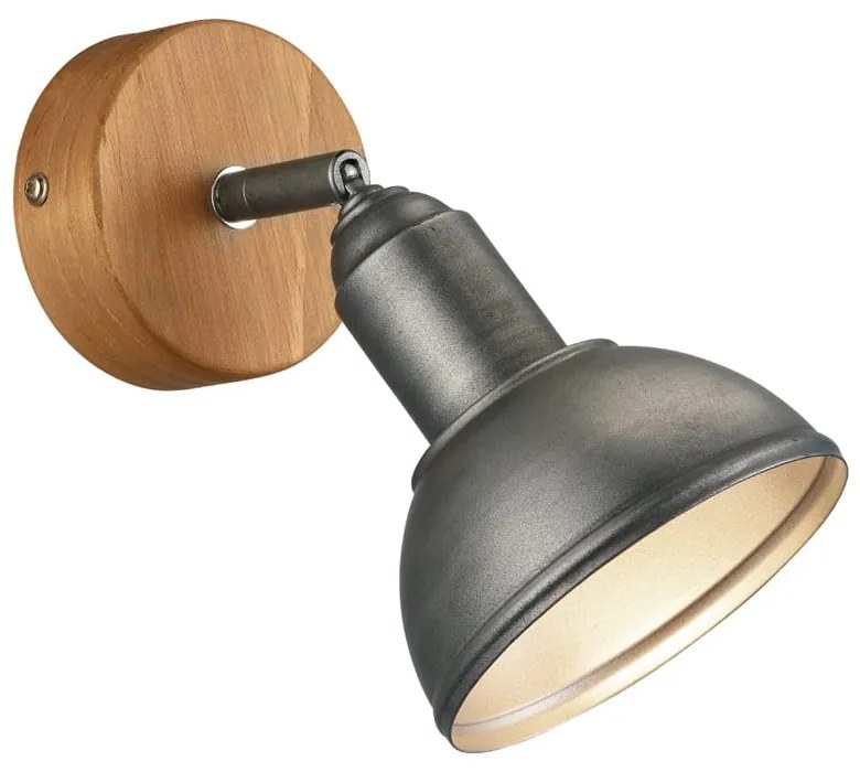 Sötétszürke-natúr színű spotlámpa 11x18 cm Delhi – Trio