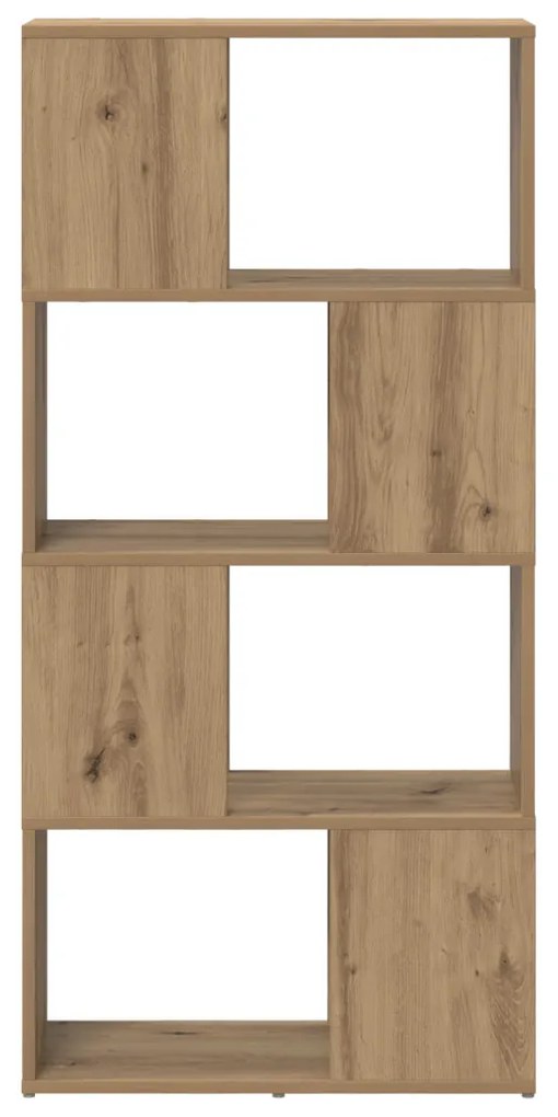 TV állvány Kézműves tölgy Műgyanta fa 60 cm x 24 cm x 124 cm