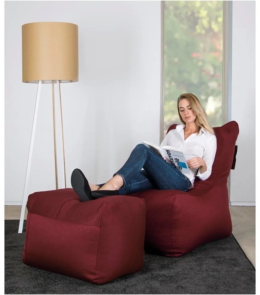 Zöld babzsákfotel Plus 70 Lounge – SLOWDOWN