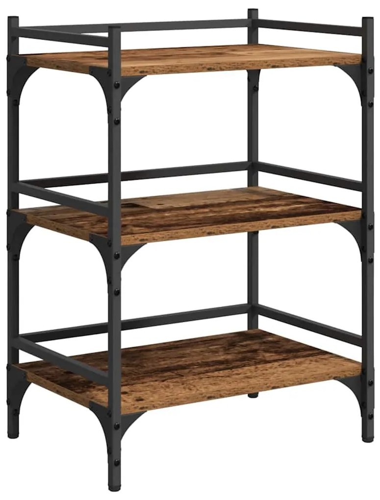 vidaXL Konyhai kocsi Öreg fa 50 x 35 x 75.5 cm Faanyag