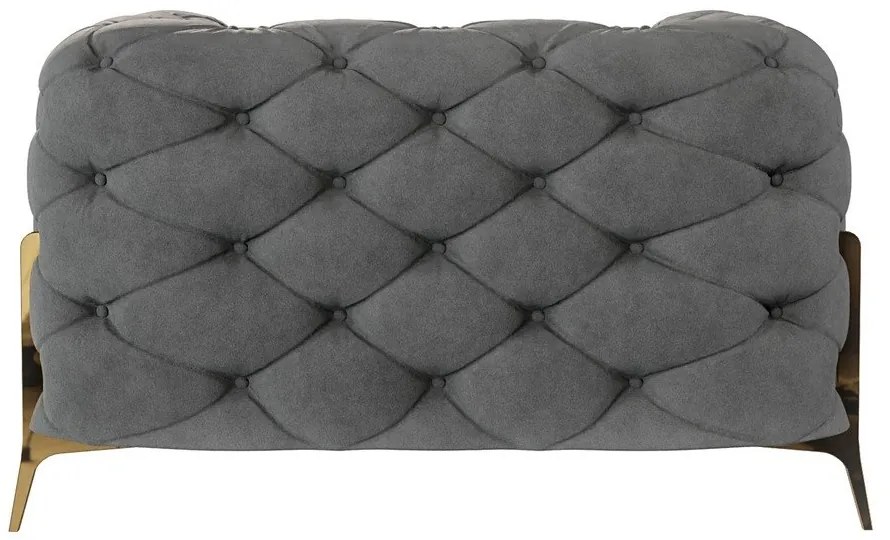 Szürke bársony fotel Chelsea Bis – Ropez