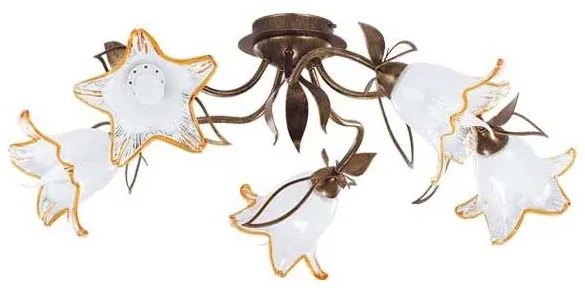 Mennyezeti lámpa BRAGA 5xE27/15W/230V bronz