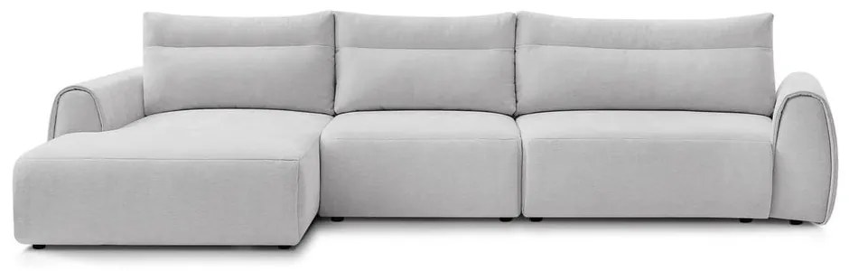 Világosszürke sarokkanapé Aden – Bobochic Paris